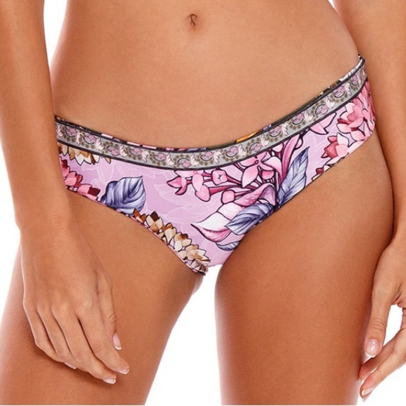NWT Agua Bendita Zoe Handcrafted Reversible Bikini Bottom Floral Size 3XL - Picture 2 of 8